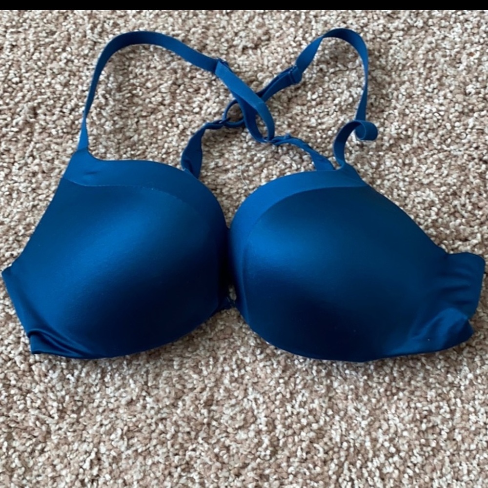 Victoria Secret Blue Razorback Bra